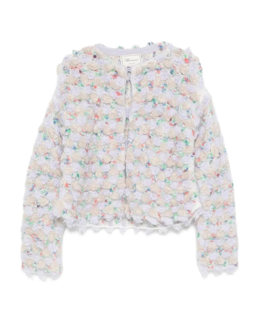 Blumarine White Bouclé Jacket