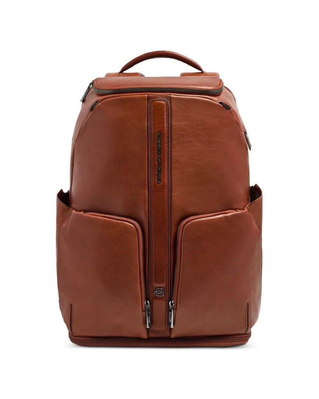 Piquadro Brown Leather Backpack for men