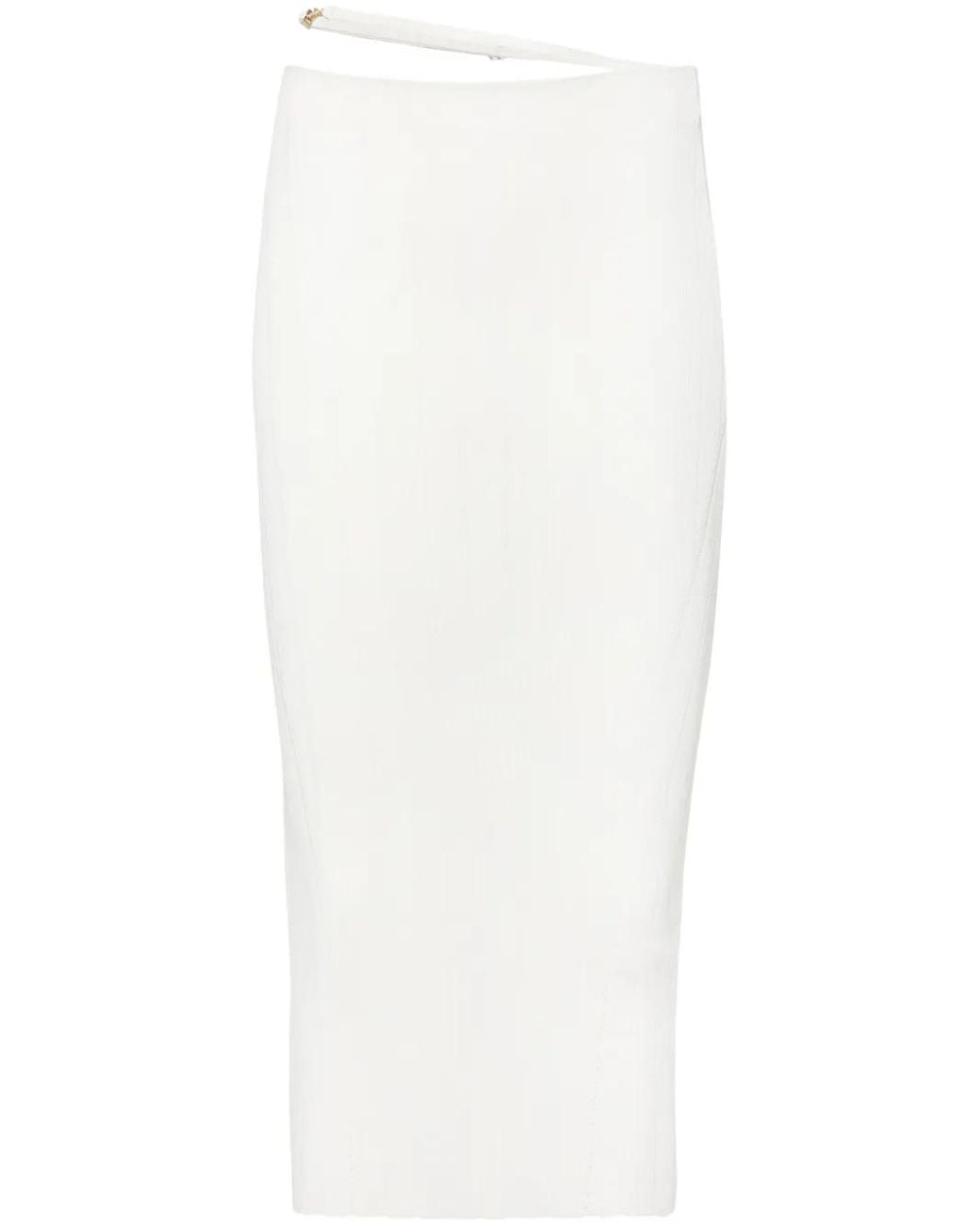 Jacquemus White The Pralù Skirt