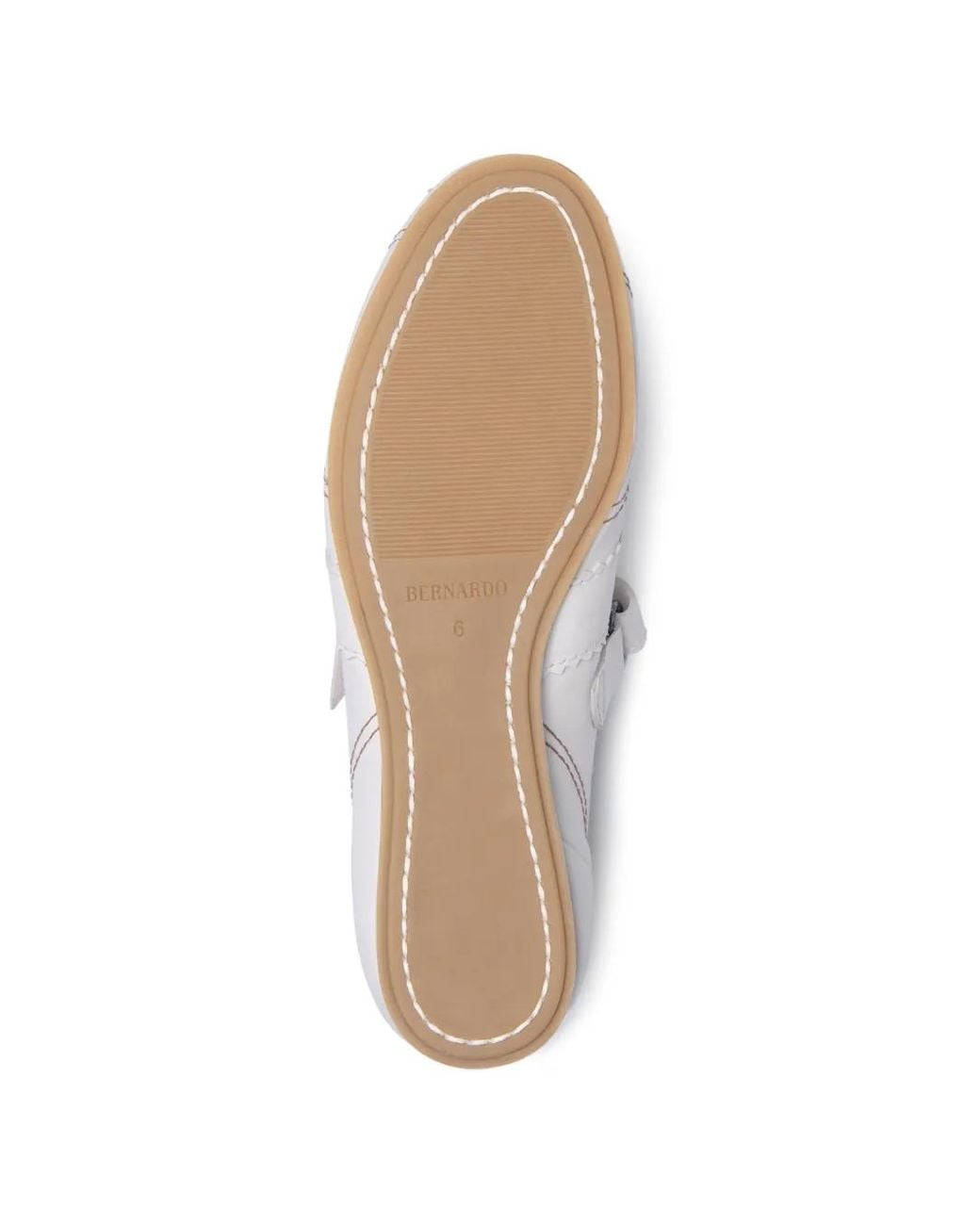 Bernardo White Bozano Topstitched Strap Sneakers
