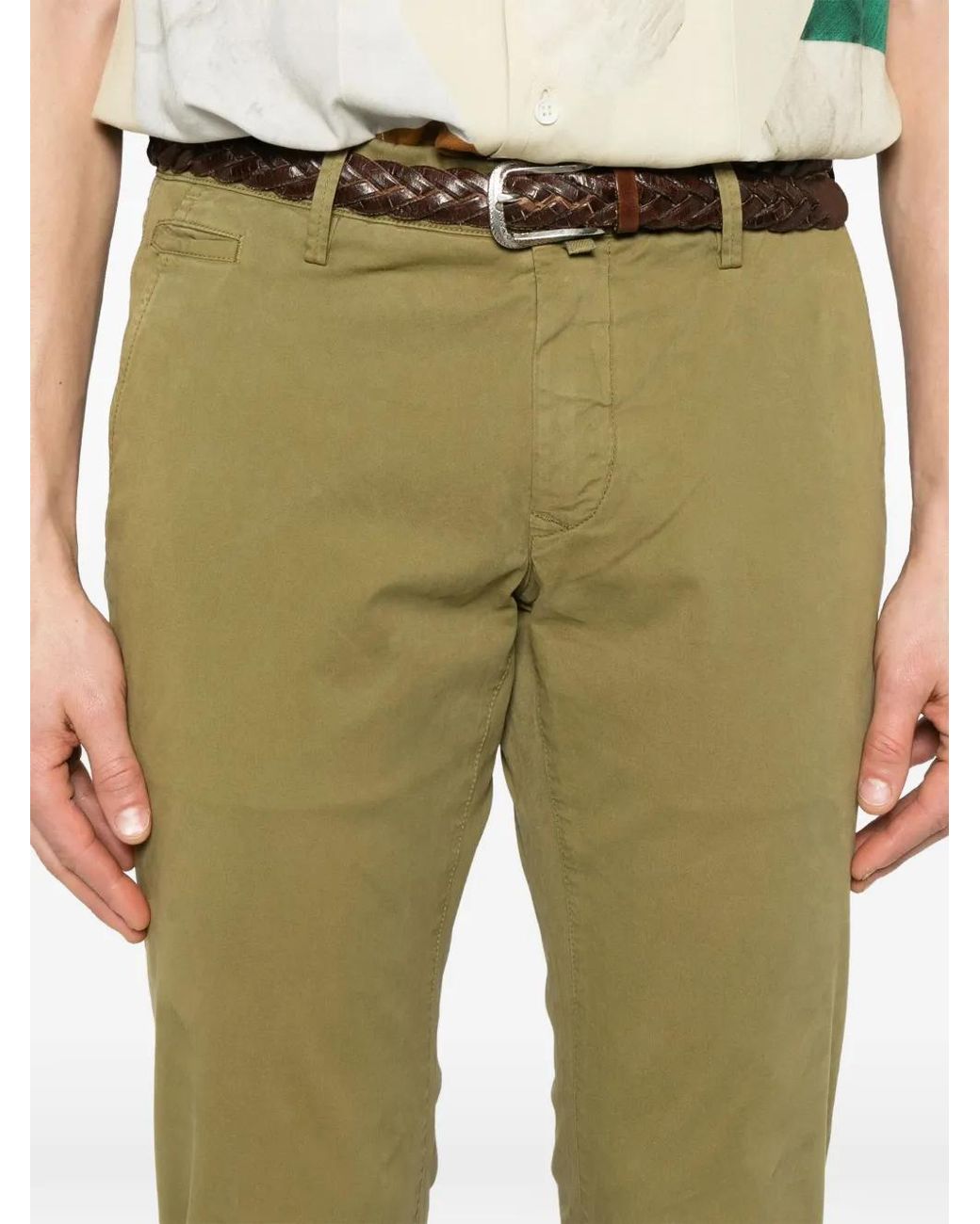 Jacob Cohen Green Cotton Pants for men