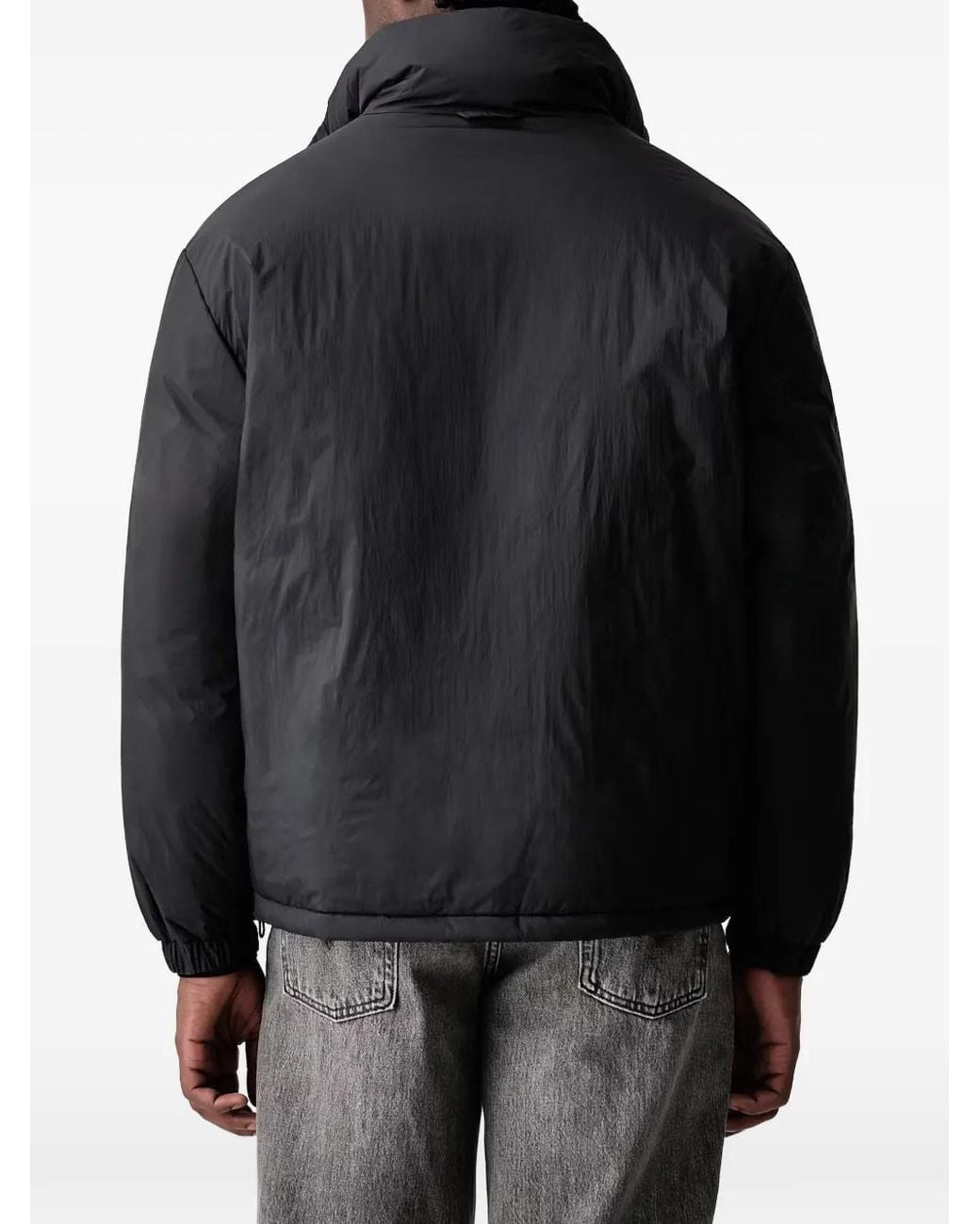 Karl Lagerfeld Gray Reversible Monogram-Print Jacket for men