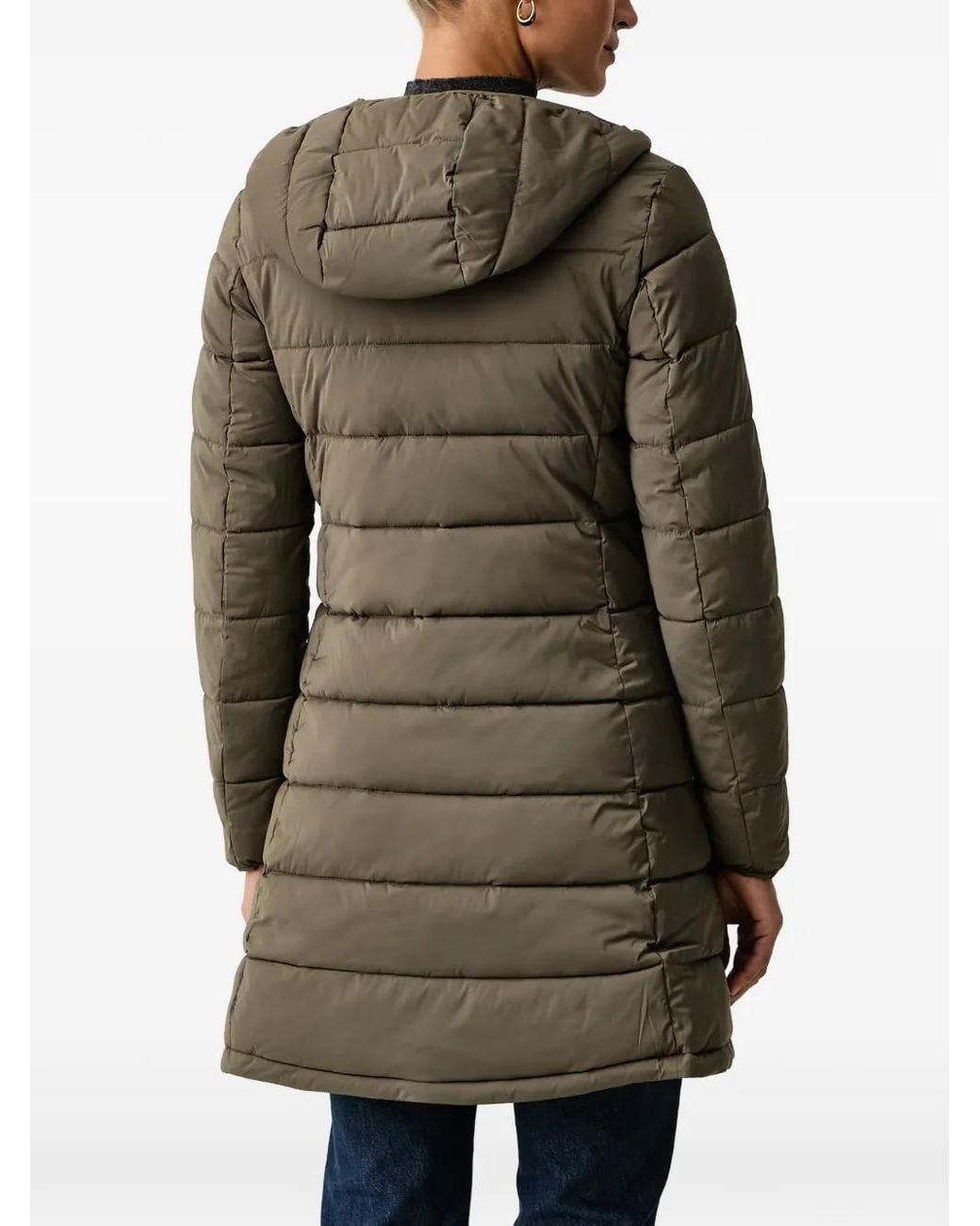 Guess Green Hooded Padded Coat