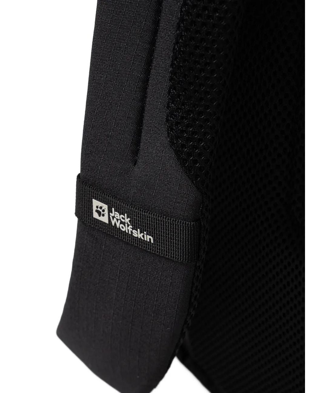 Jack Wolfskin Black Terracade Logo-Patch Backpack