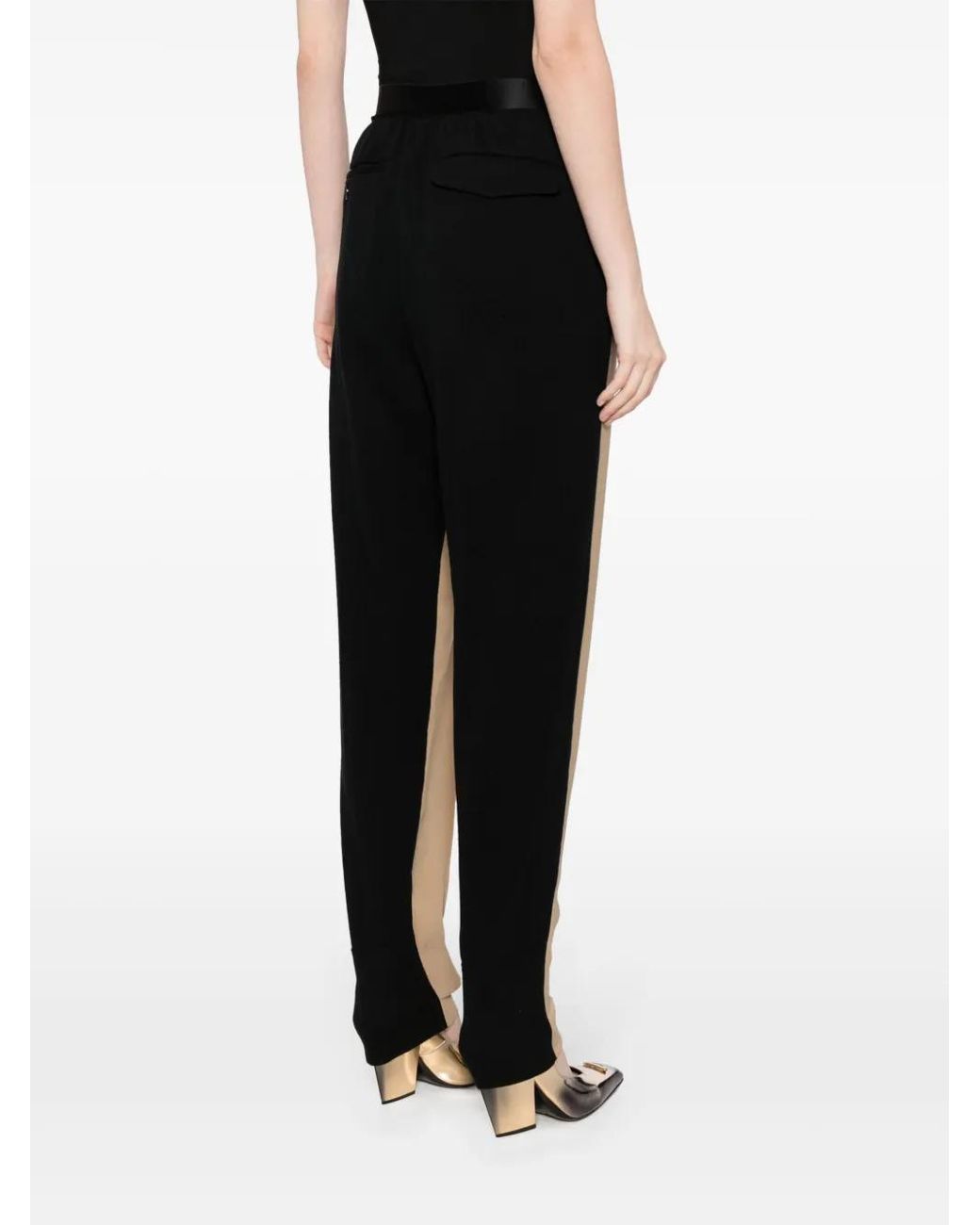 Undercover Natural Colour-Block Cotton Trousers