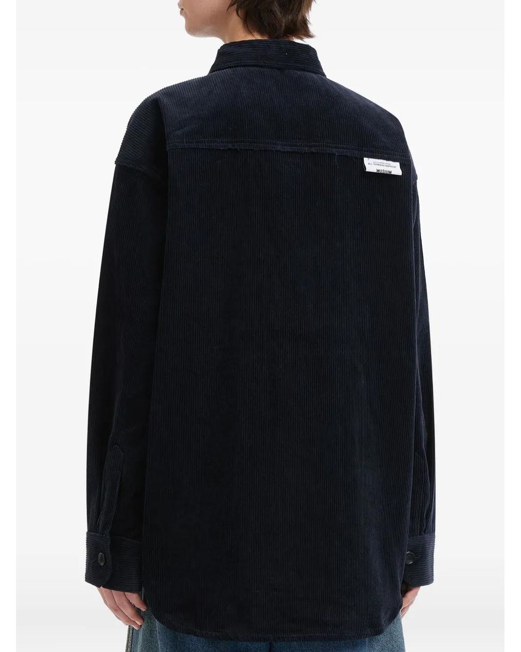 Musium Div. Blue Patchwork Shirt for men
