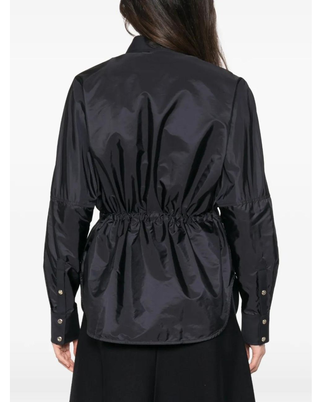 Moncler Black Drawstring-Waist Shirt
