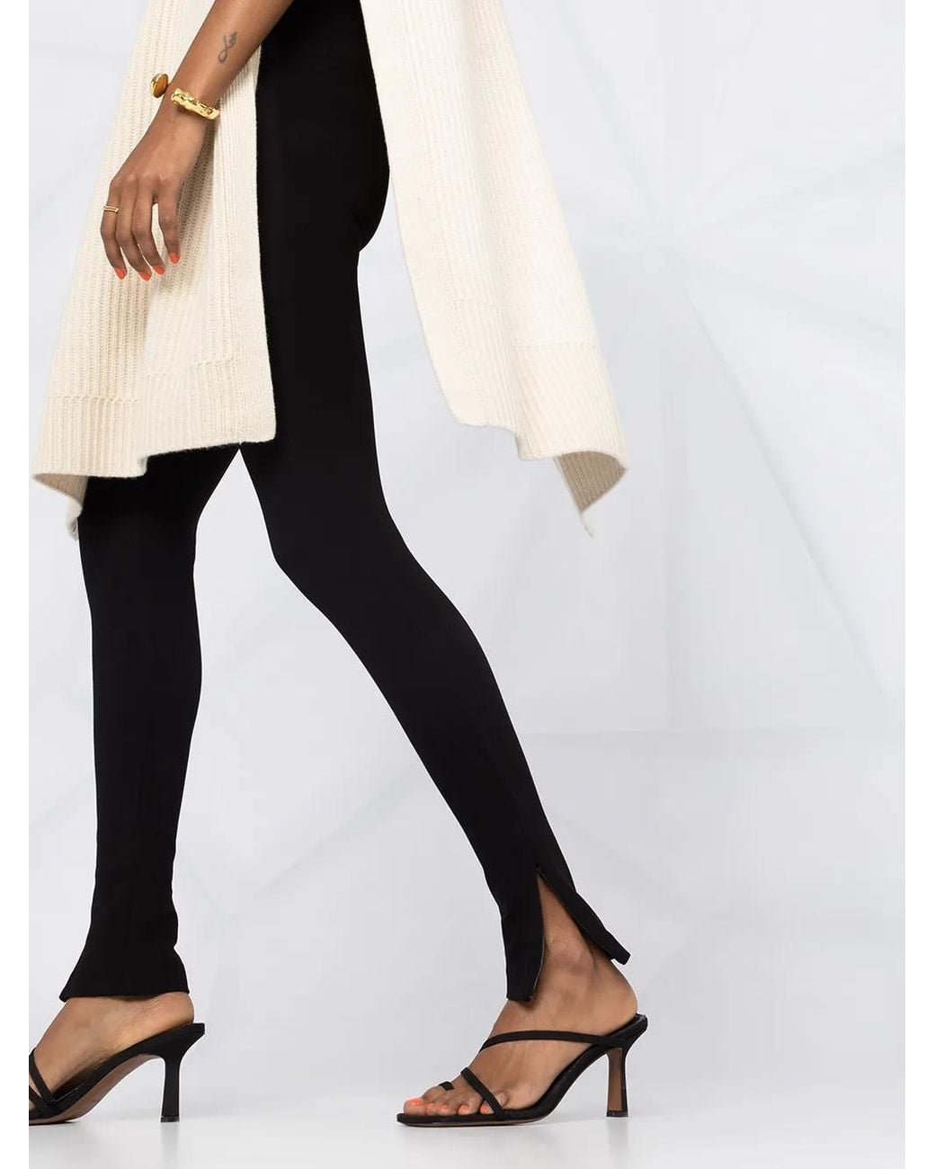 Totême Legging Met Rits in het Black