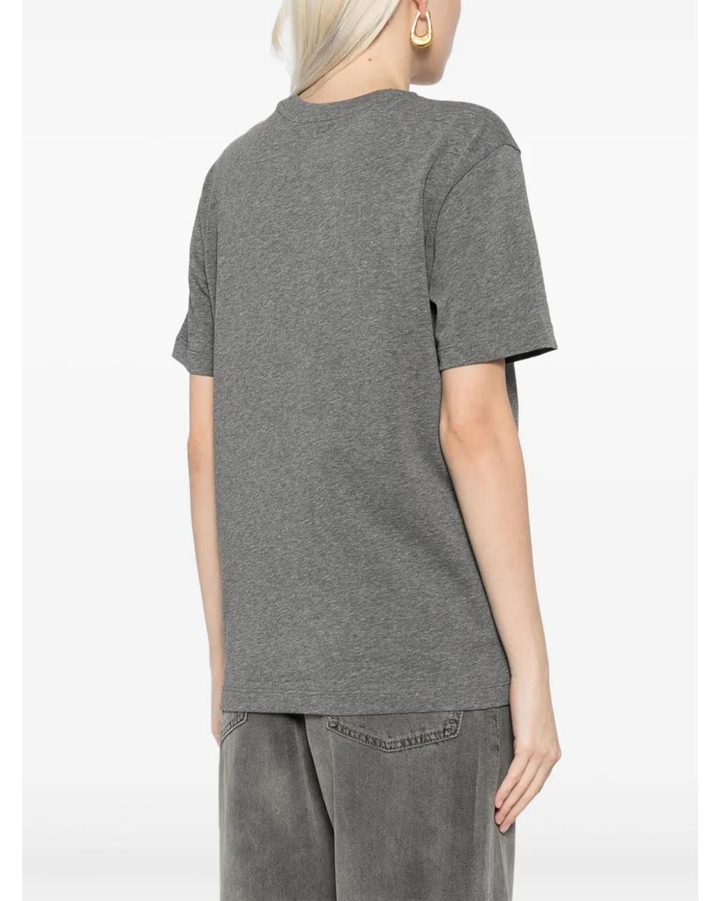 JNBY Gray Crystal-Embellished T-Shirt