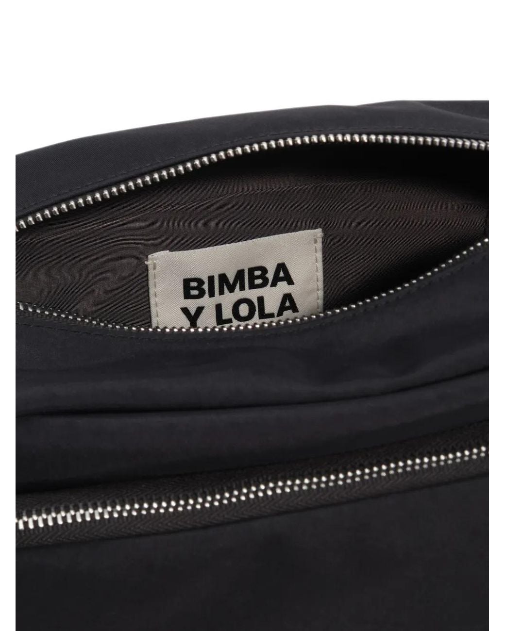 Bimba Y Lola Black Grand Sac À Bandoulière En Nylon
