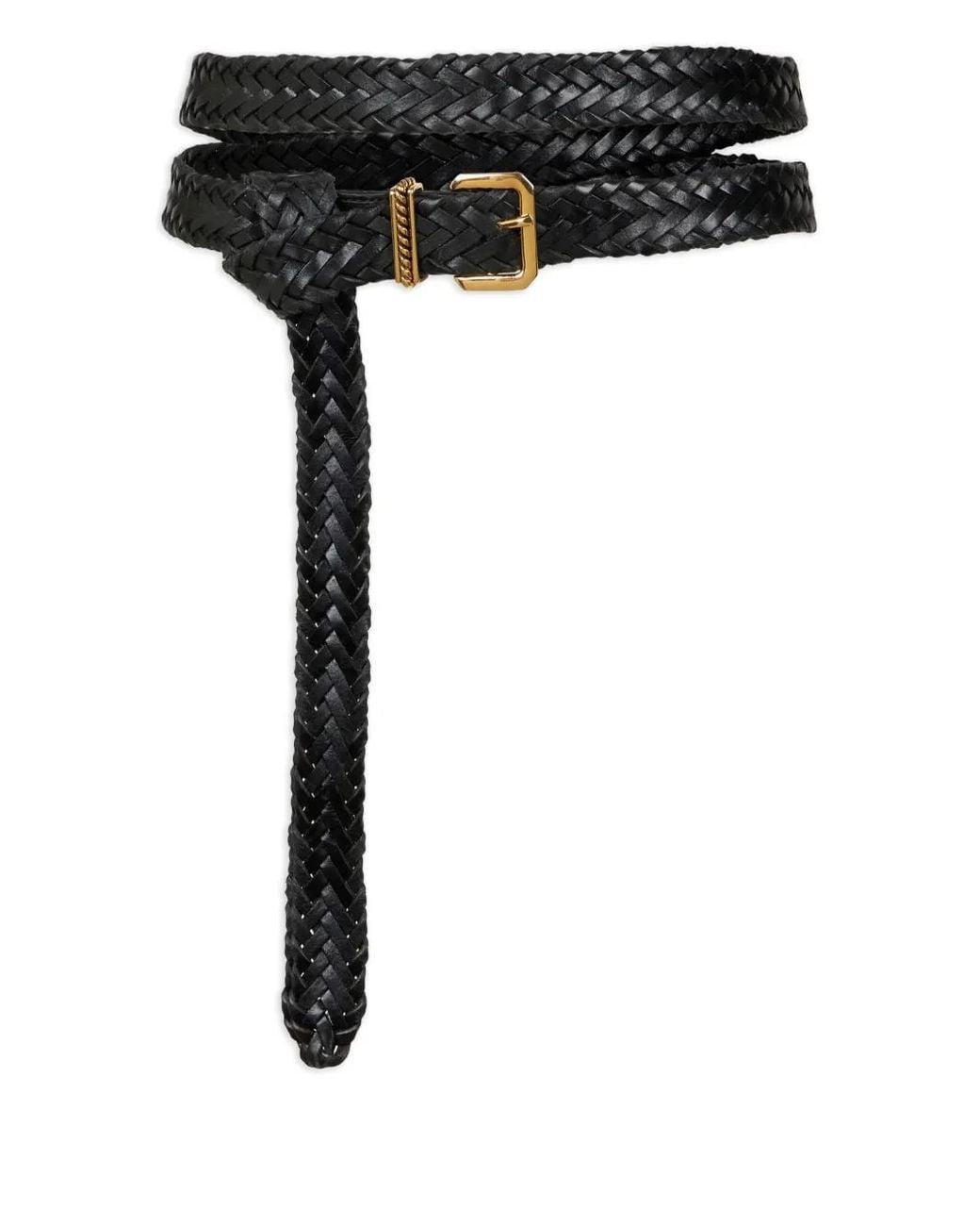 Etro Black Woven Double-Wrap Belt