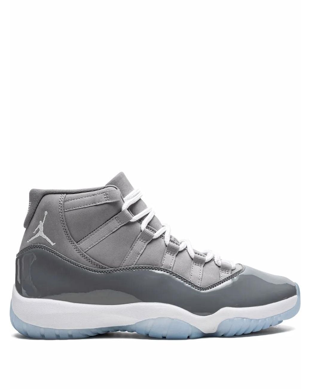 Nike Gray Air 11 Retro High-Top Sneakers for men