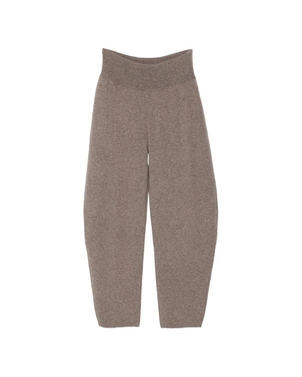 Viktoria Chan Gray Sindy Bold Knitted Trousers
