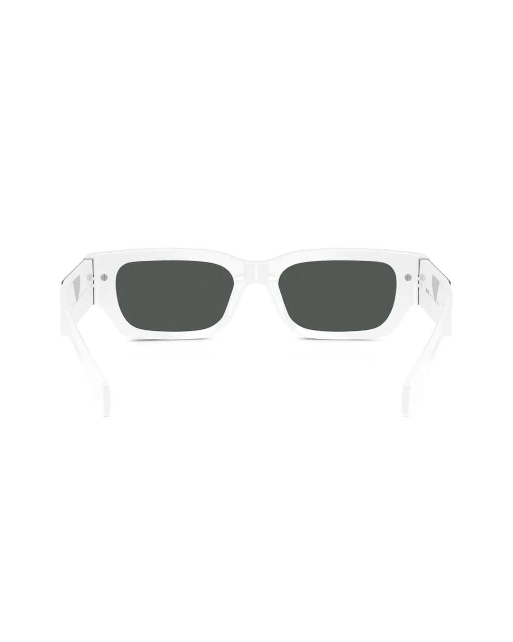 Versace Black Classic Top Rectangle-Frame Sunglasses for men