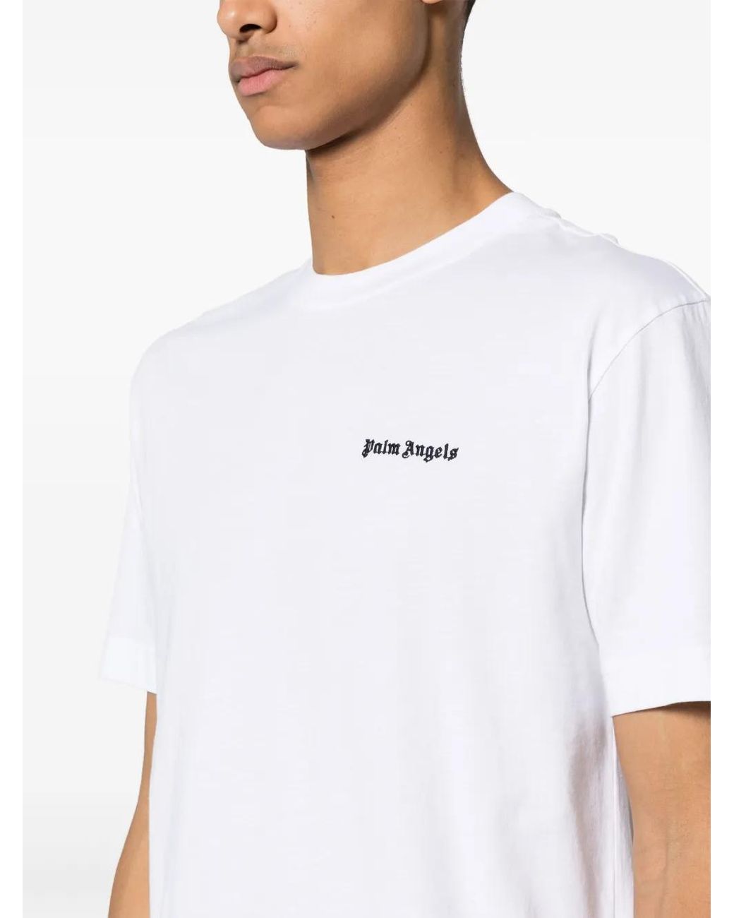 Palm Angels Black Set Of Three Embroidered Tees for men