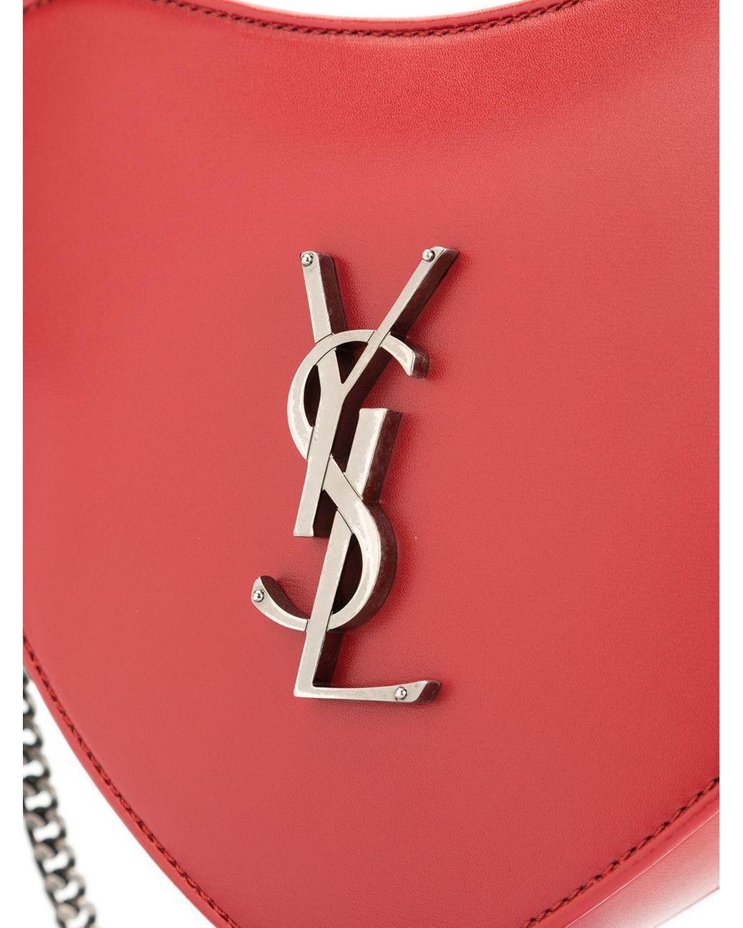 Saint Laurent 'YSL' Tasche in Herzform in Rot | Lyst DE