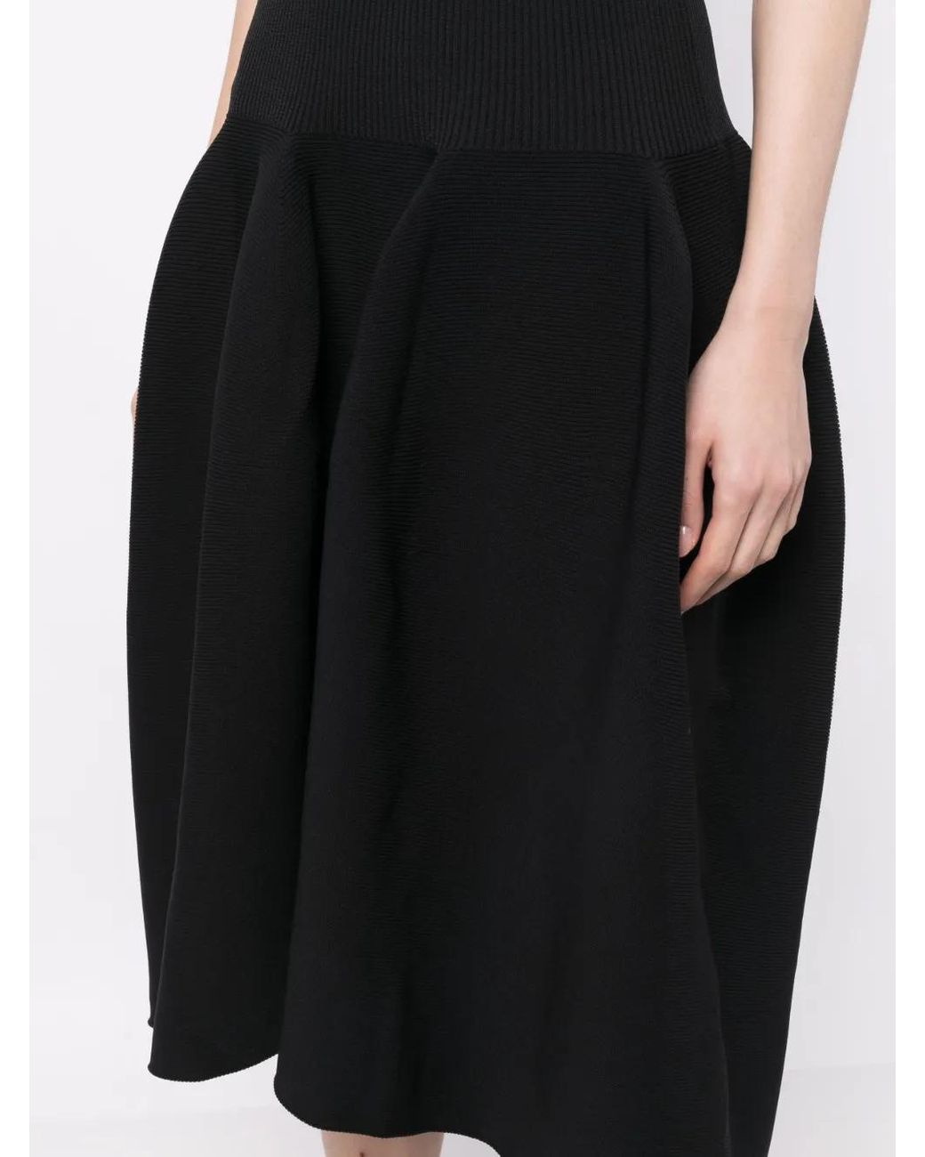 CFCL Black Pottery High-Waisted Full Skirt