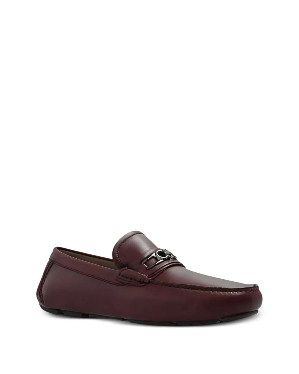 Ferragamo Brown Nevada Gancini Loafers for men