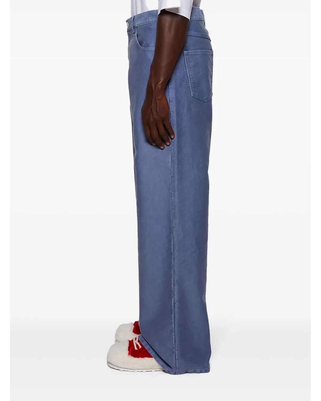 Marni Blue Wide-Leg Jeans for men