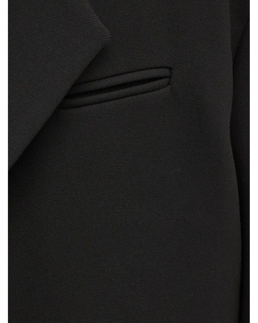 Won Hundred Black Single-Breasted Pocket Coat for men