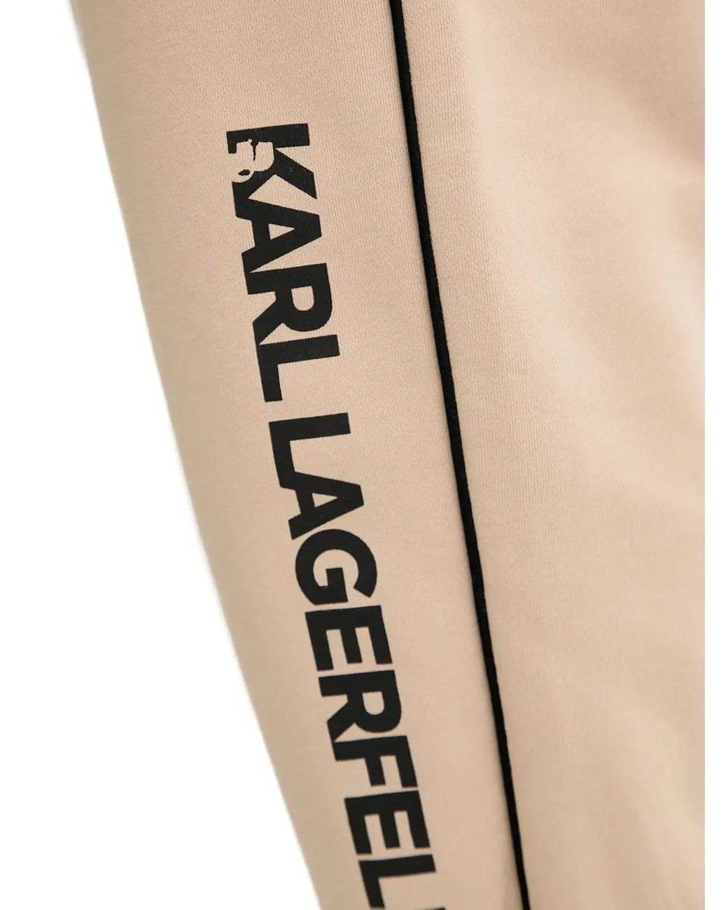 Karl Lagerfeld Natural Logo-Detail Trackpants