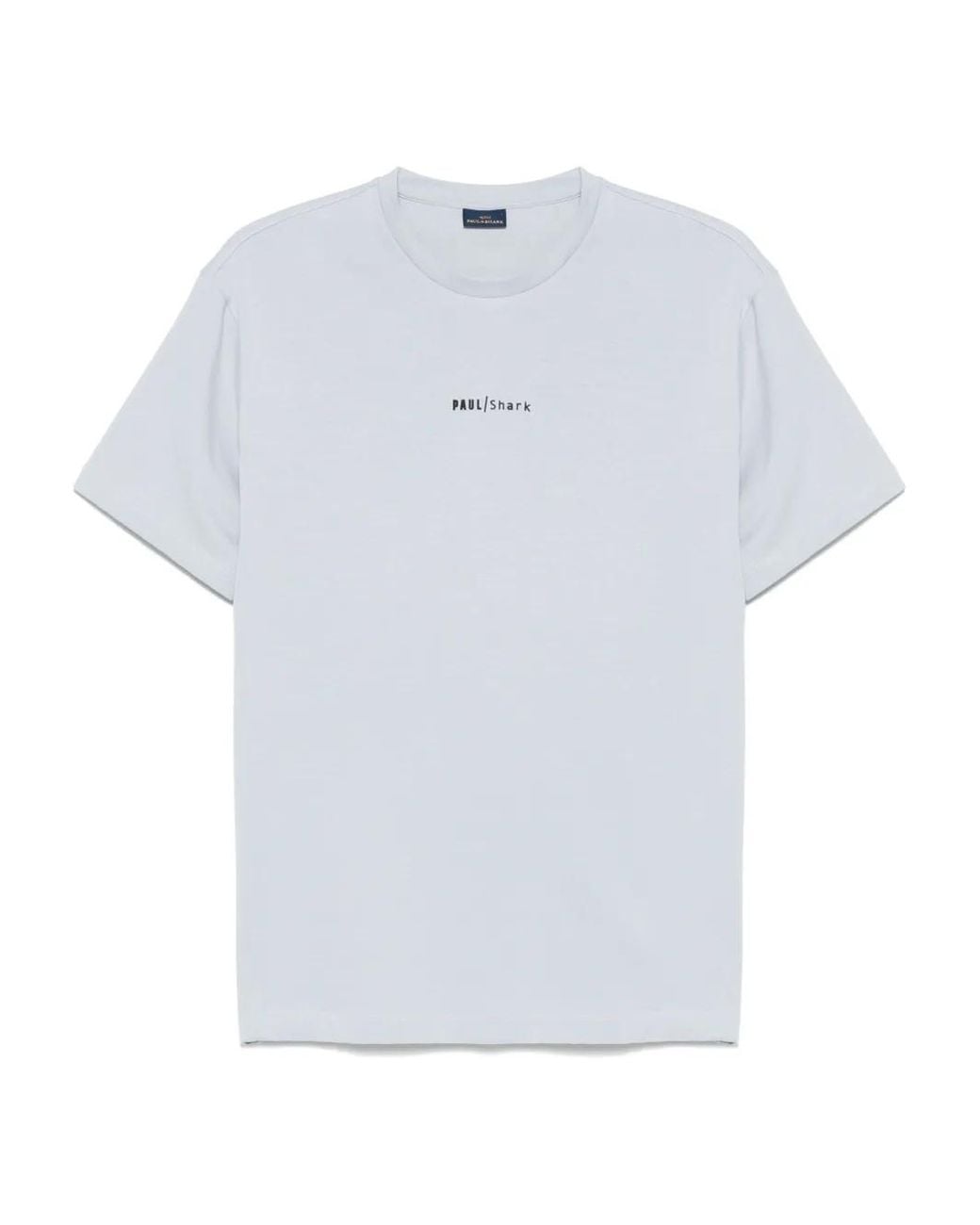 Paul & Shark White Paul & Shark Logo Print Cotton T-Shirt for men