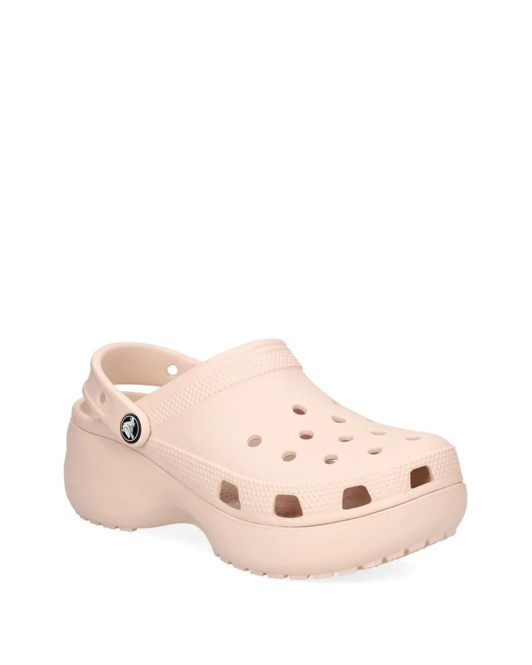 CROCSTM Pink Platform Heel Slides