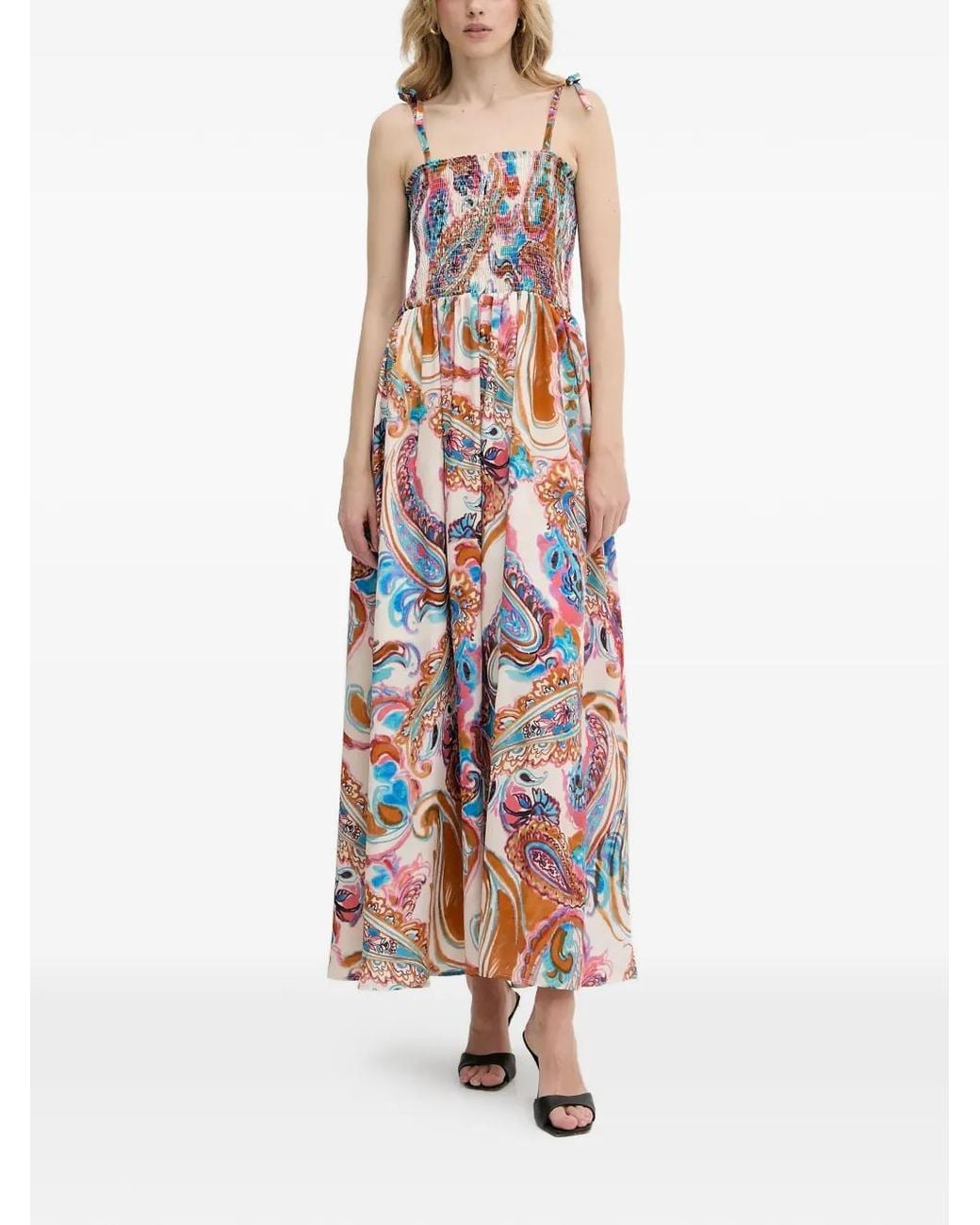 Morgan White Tie-Strap Maxi Dress