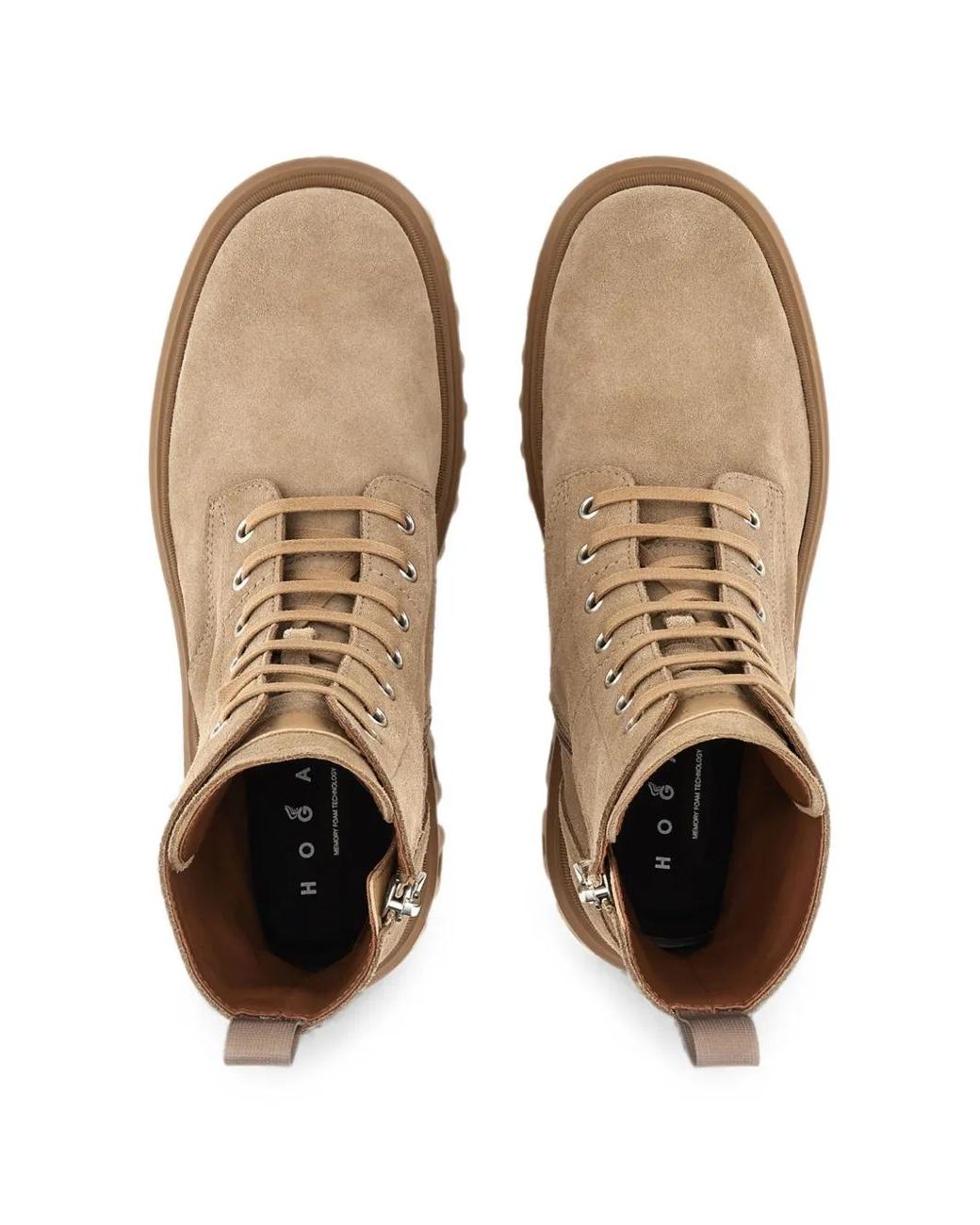 Hogan Natural H700 Lace-Up Boots