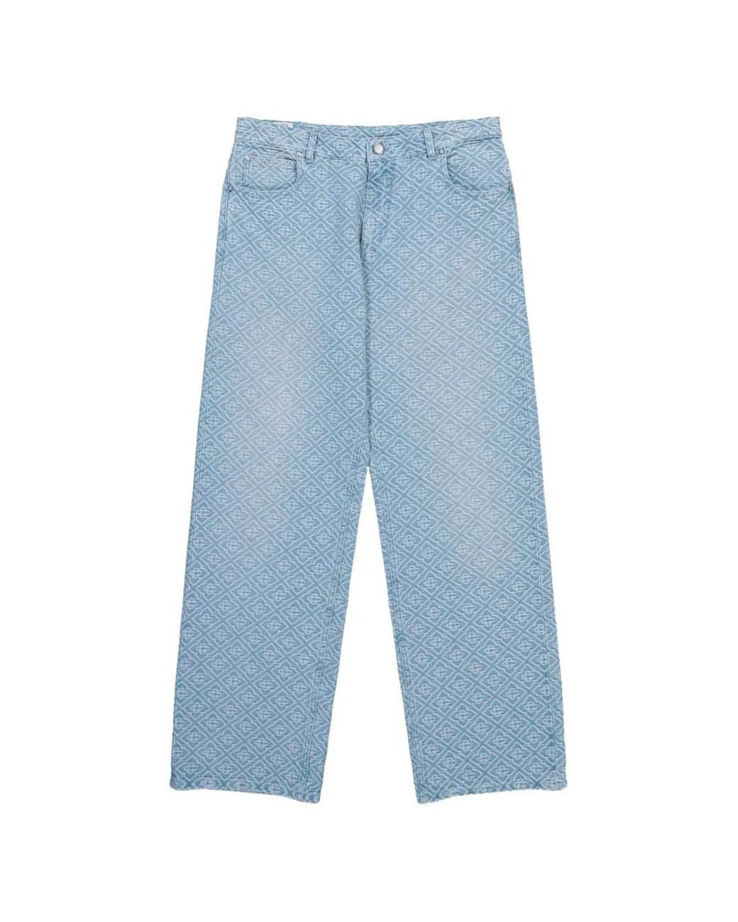 Casablanca Blue Washed Monogram Jeans for men