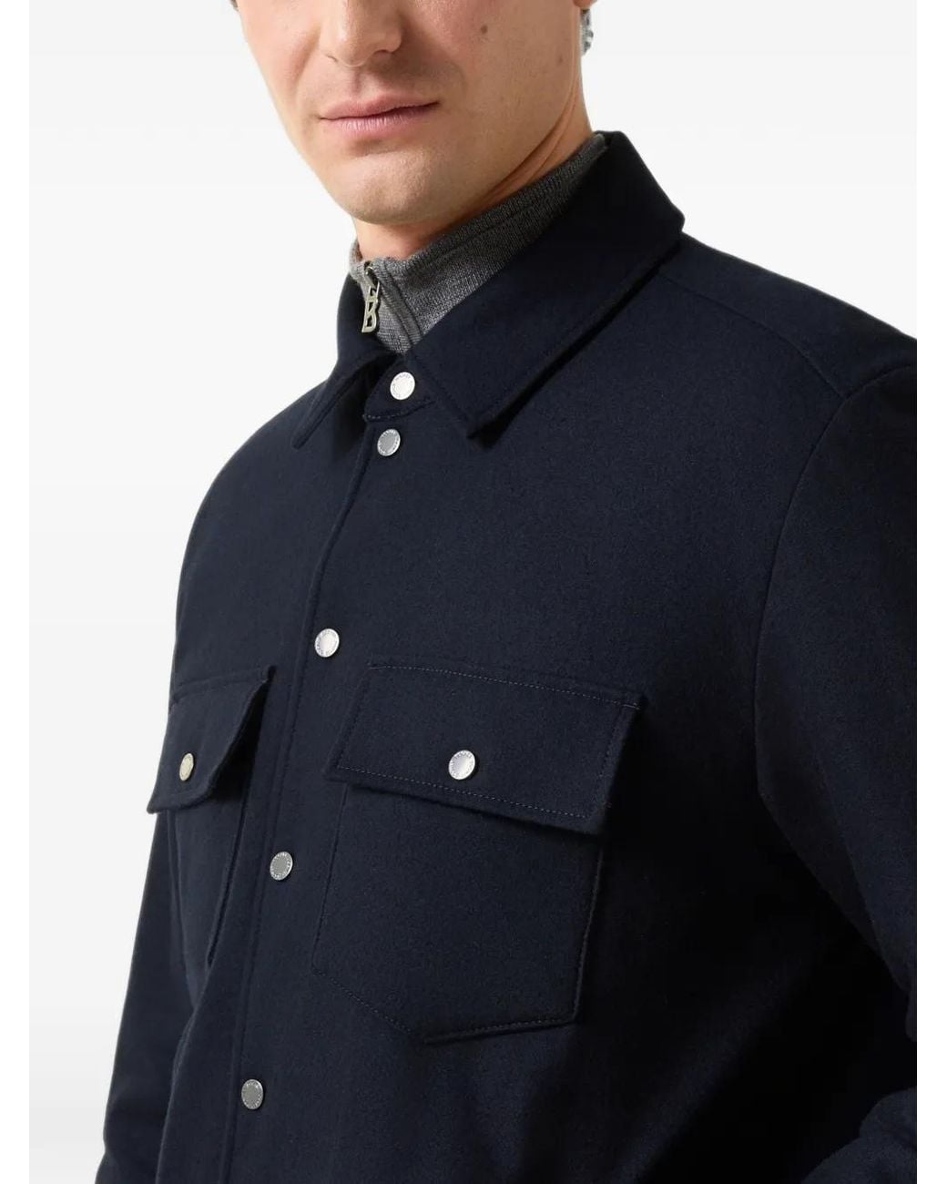 Bogner Blue Olli Shirt Jacket for men