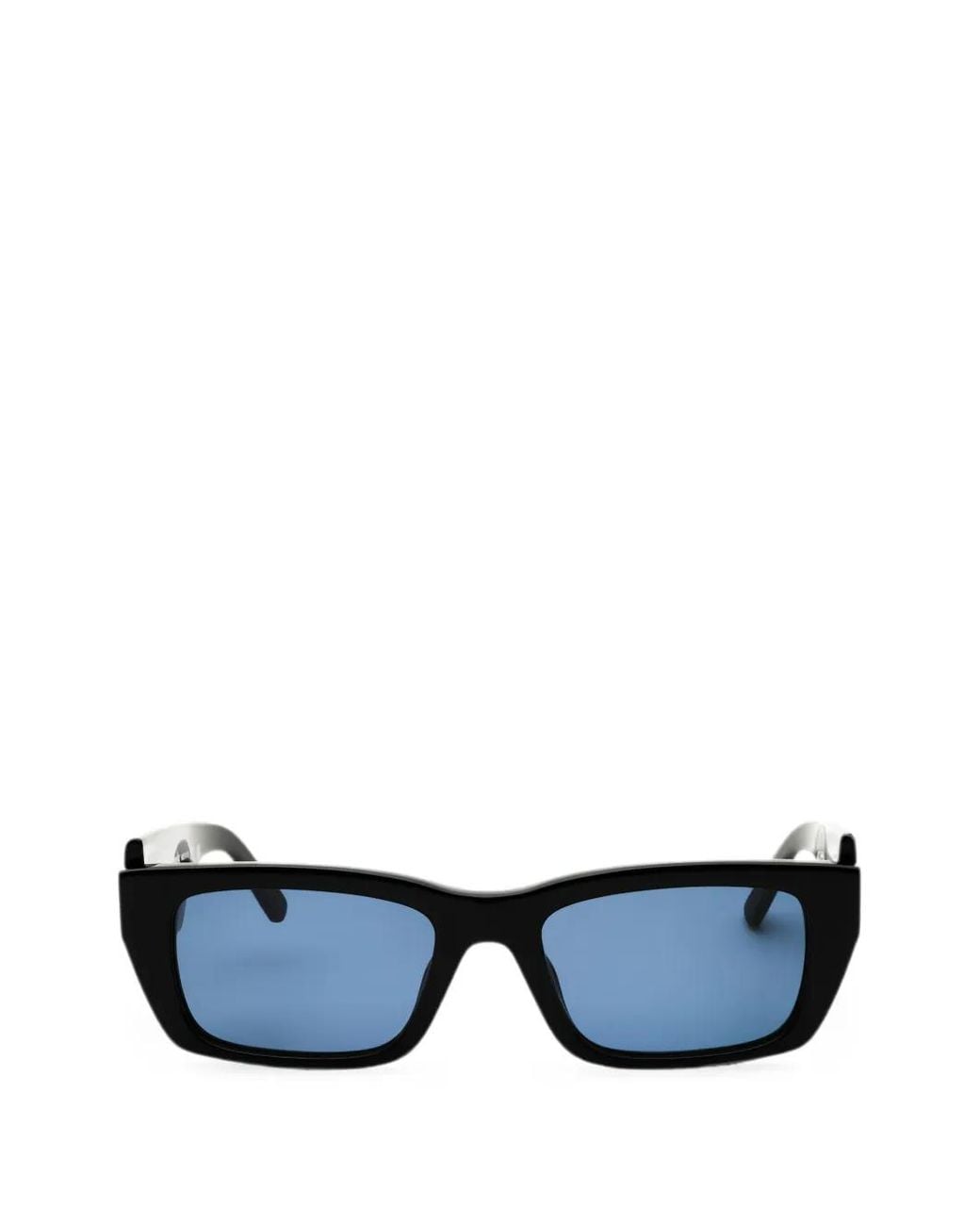 Palm Angels Blue Rectangle-Frame Sunglasses