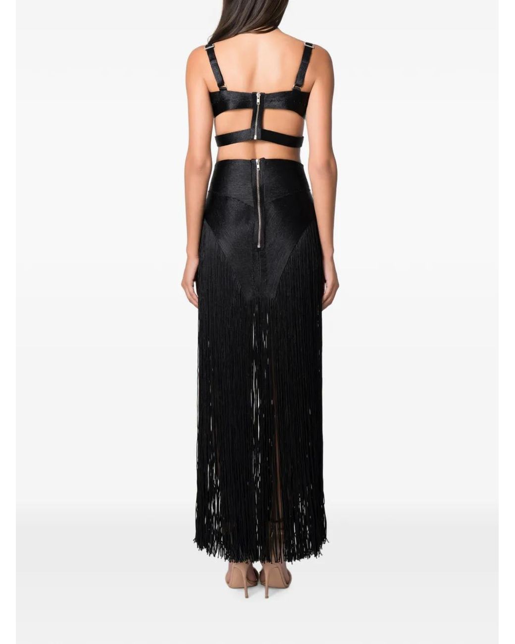 NORINA ST Black Ensemble Haut-Jupe À Franges