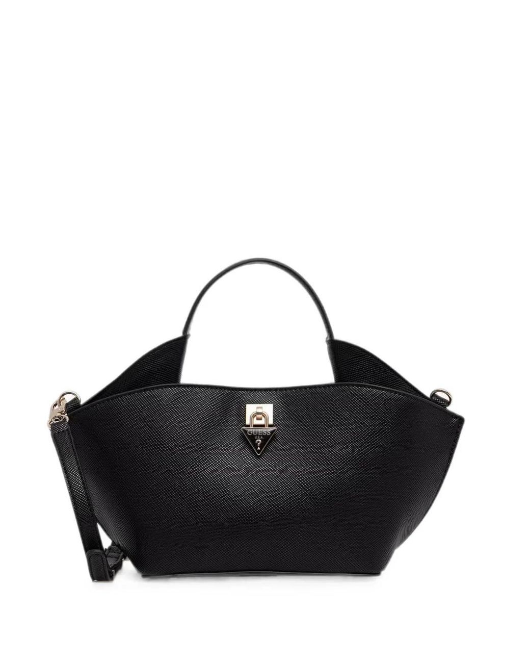 Guess Black Sac À Bandoulière Patsie À Plaque Logo