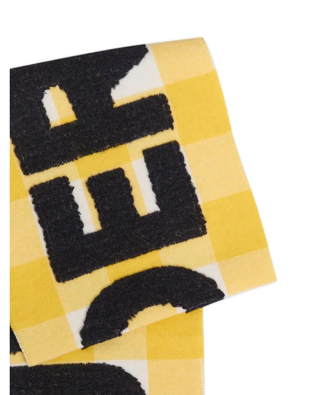 J.W. Anderson Yellow Check-Pattern Scarf
