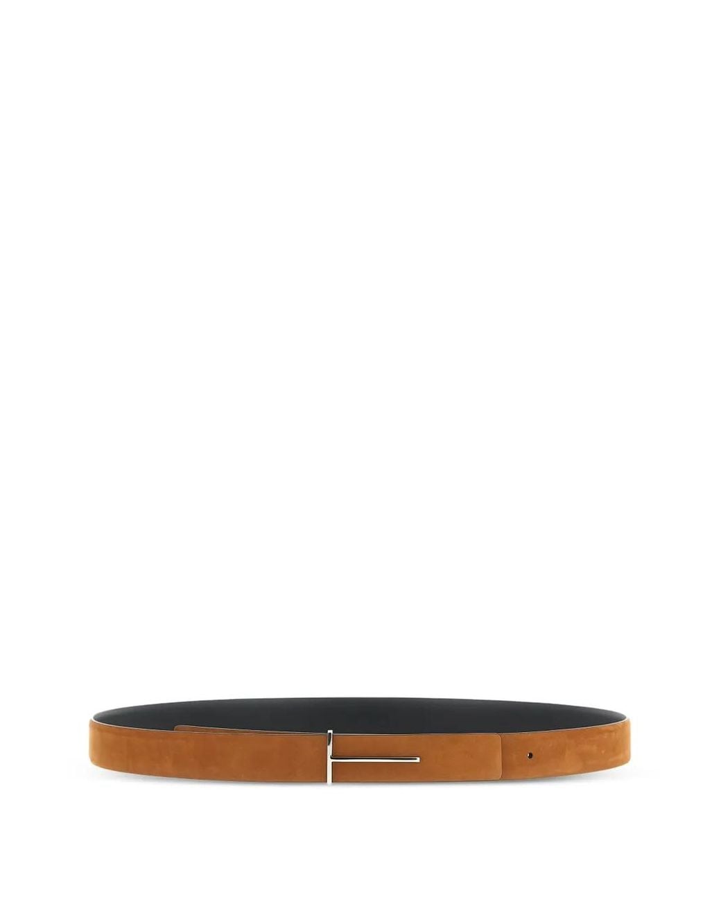 Tom Ford White 'Slim T' Reversible Belt for men