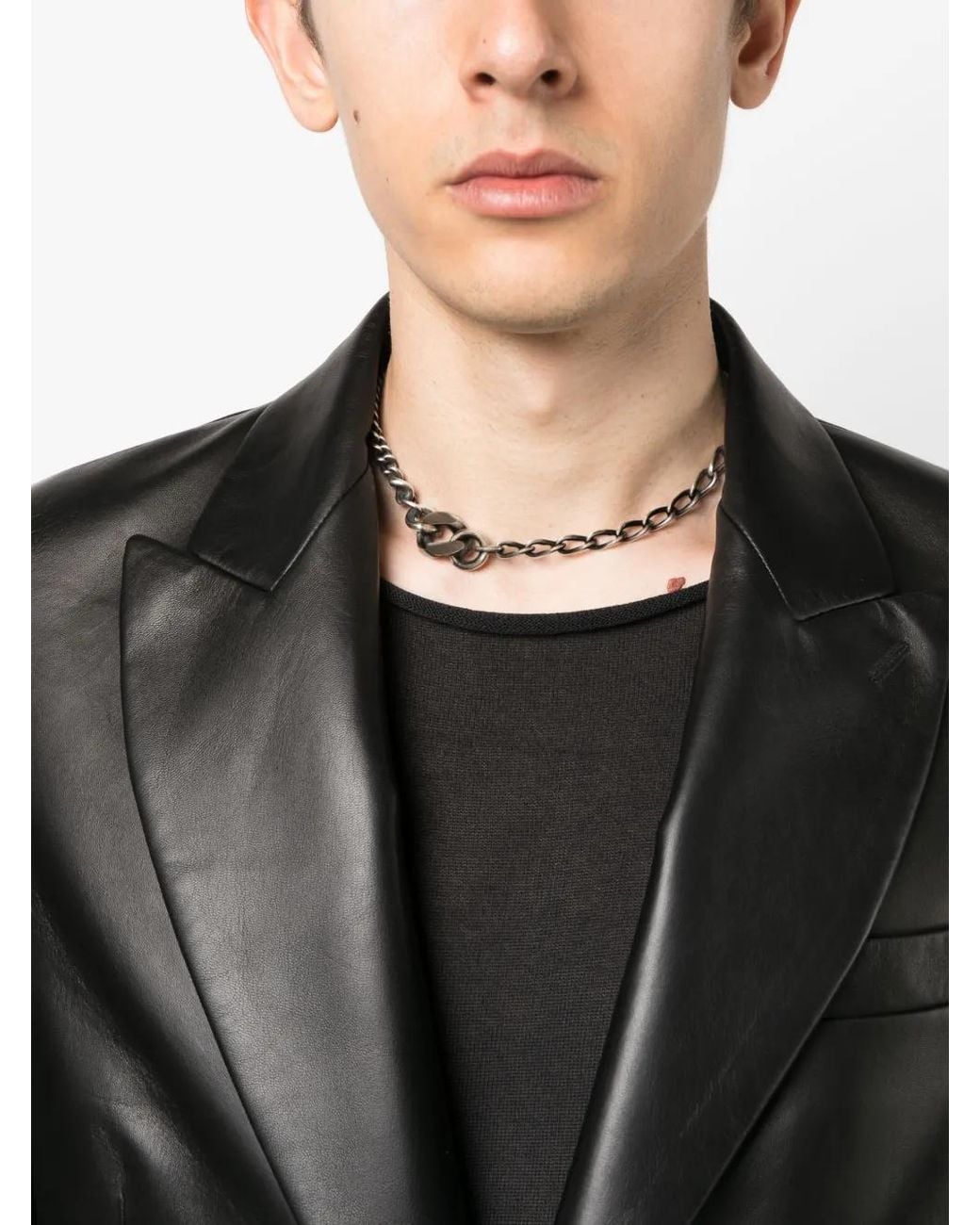 Werkstatt:münchen Black Chain-Link Necklace
