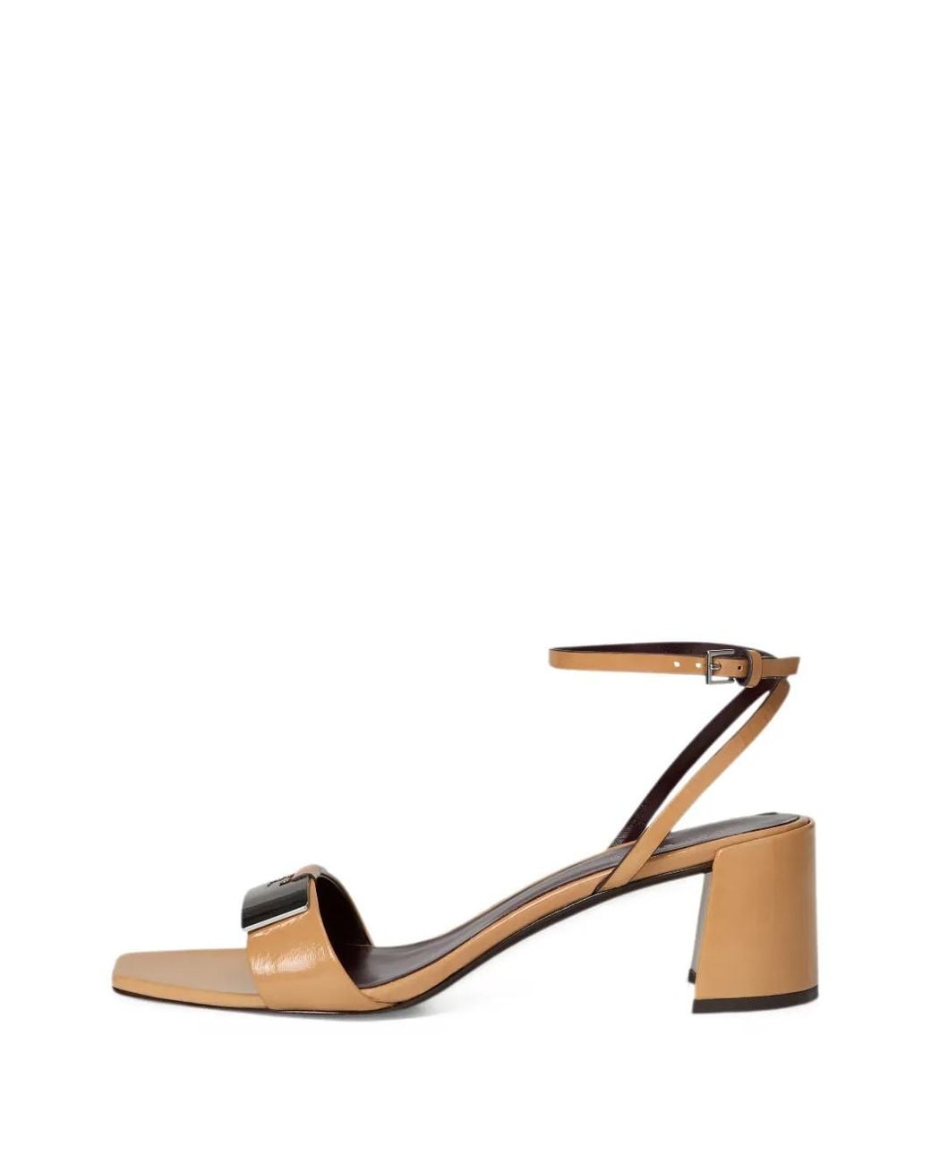 Tory Burch Natural Gigi Logo-Plaque Sandals