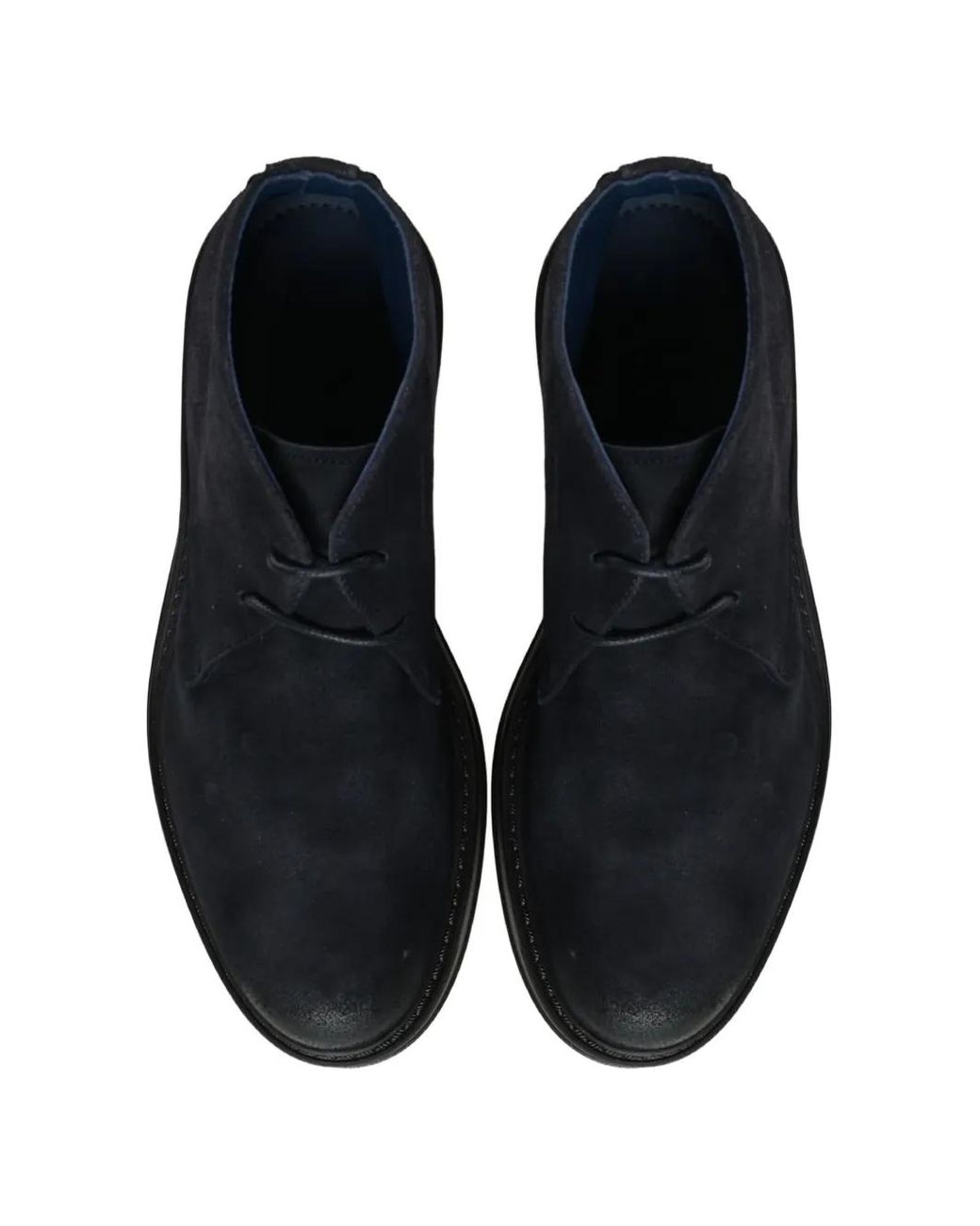 Giuliano Galiano Blue Bottines Lacées À Empiècements for men