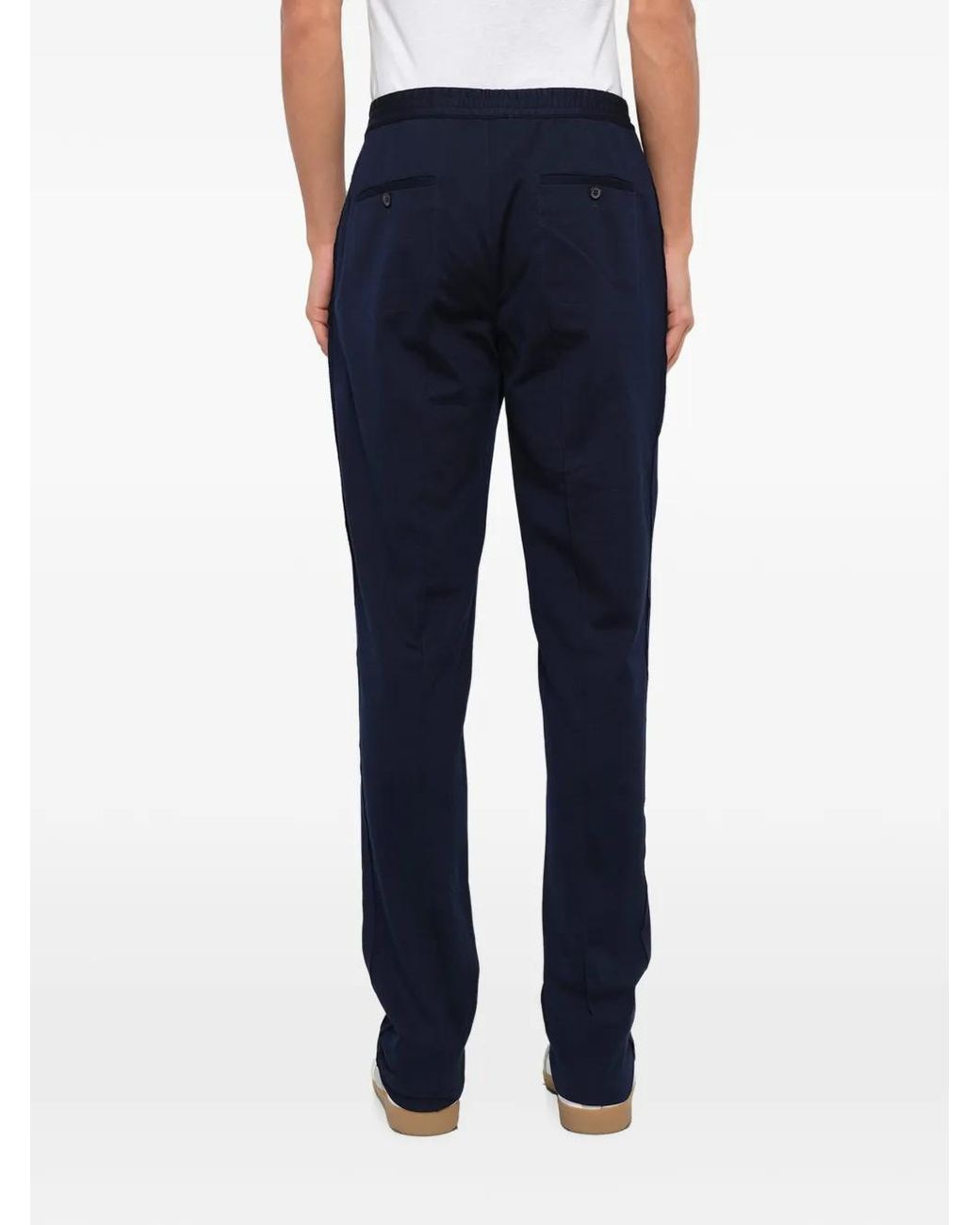 Lanvin Blue Straight-Leg Tailored Trousers for men