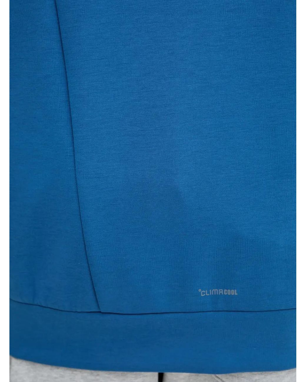 Adidas Blue Logo-Print Hoodie for men