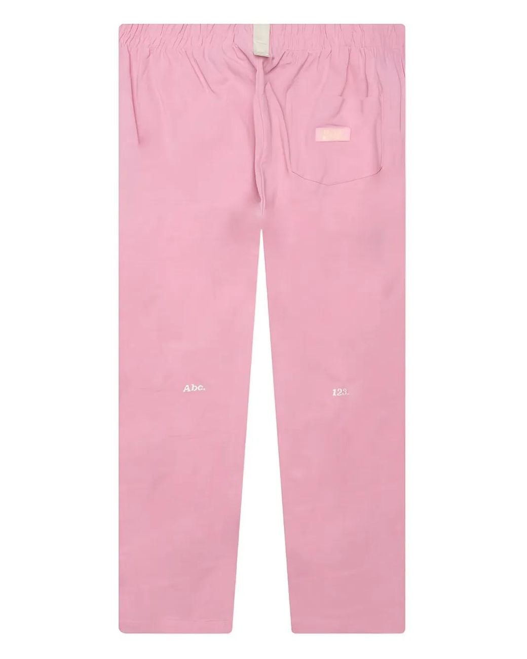 Advisory Board Crystals Pink Logo-Embroidered Lounge Trousers for men