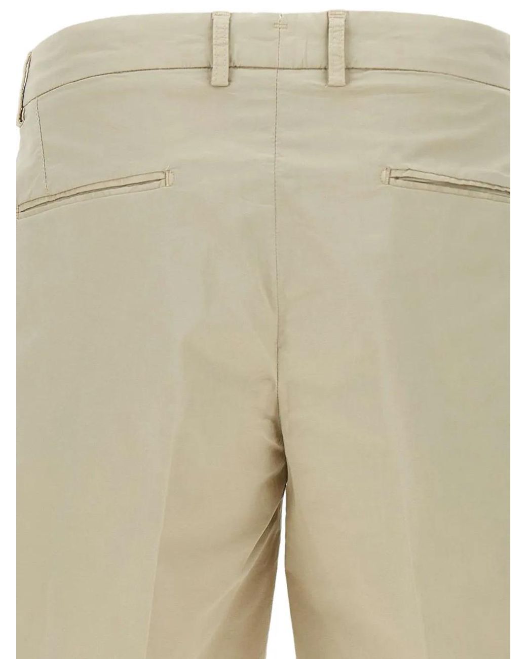 Devore Natural Pleated Shorts for men
