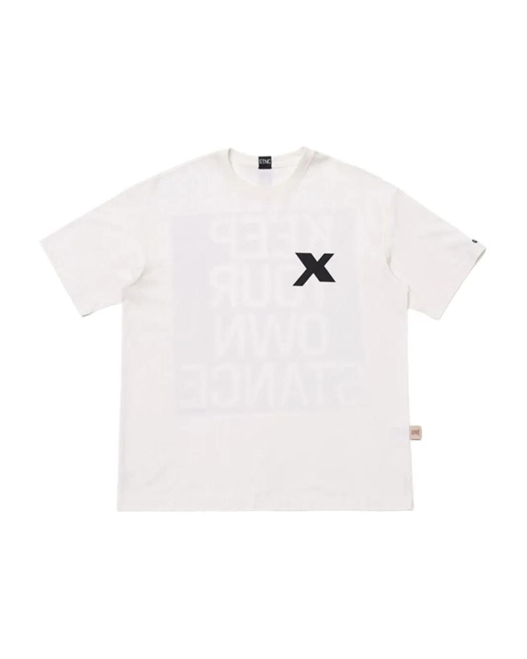 Stance White Graphic-Print Cotton T-Shirt for men