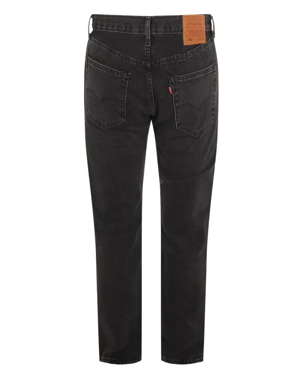 Levi's Black Logo-Patch Jeans for men