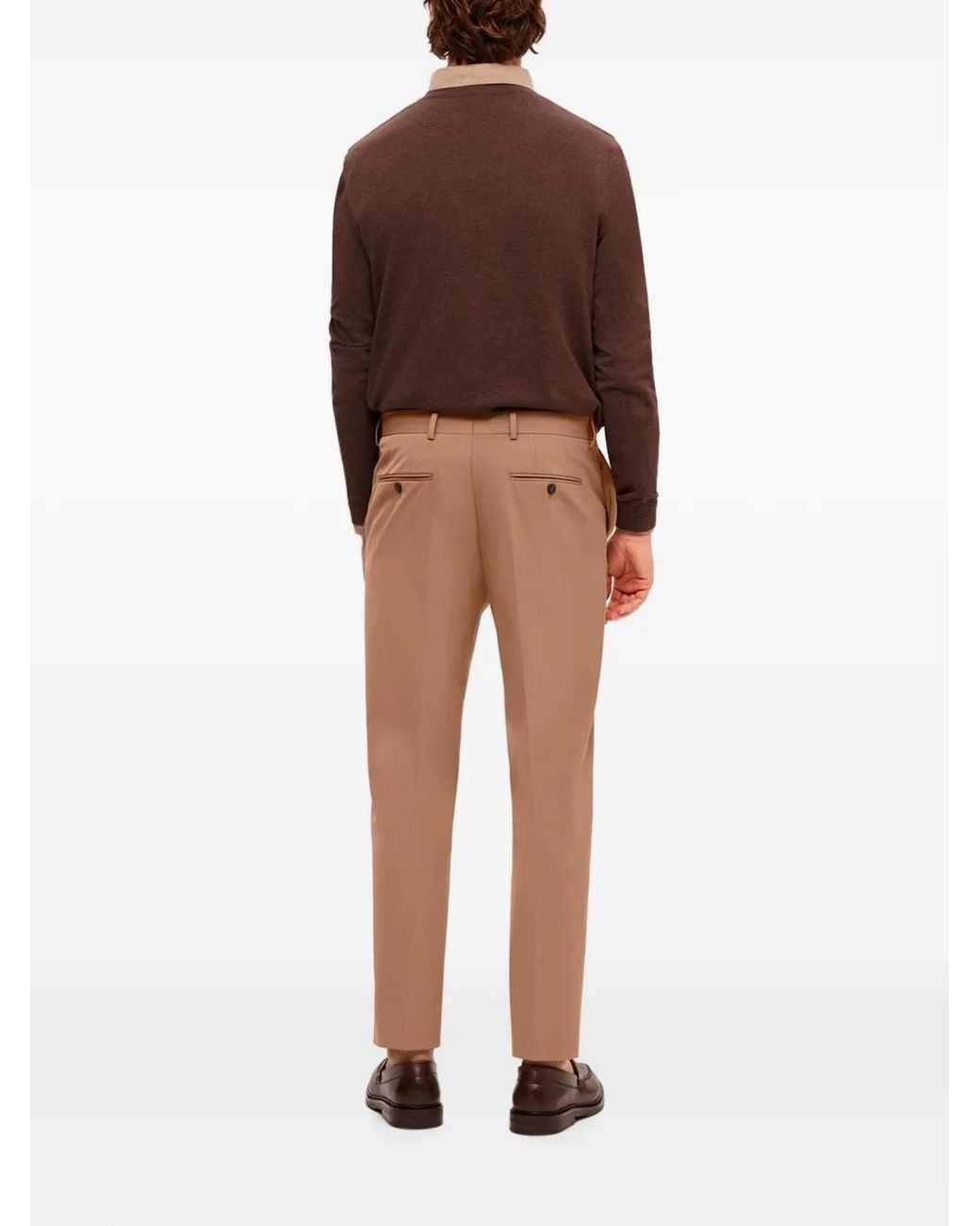 SELECTED Natural Pantalon Slim À Passants De Ceinture for men