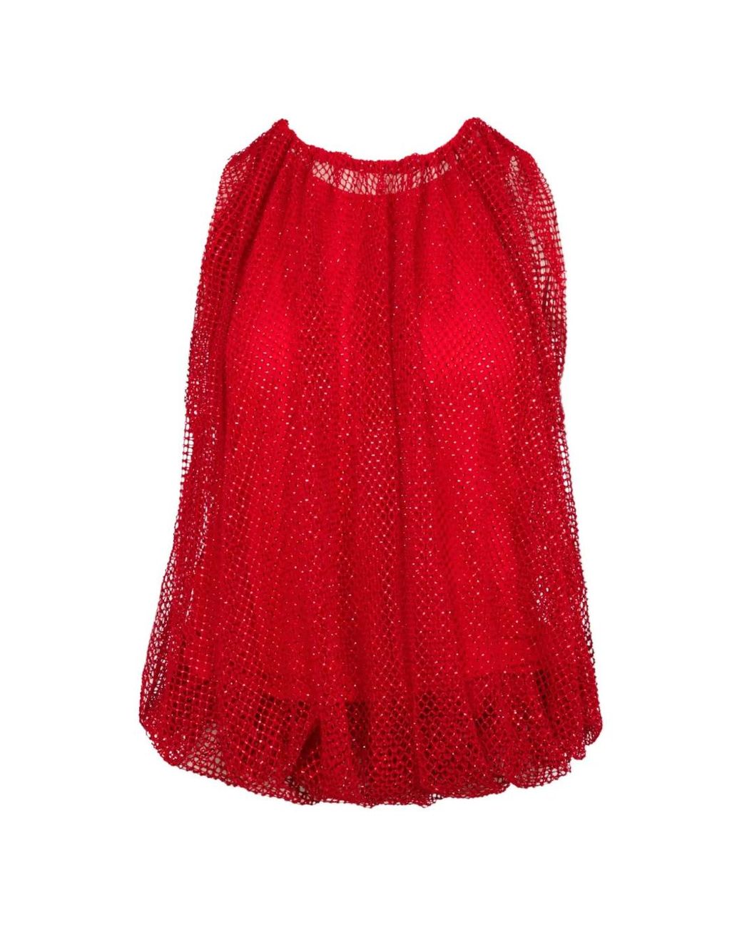 Sportmax Red Round-Neck Blouse