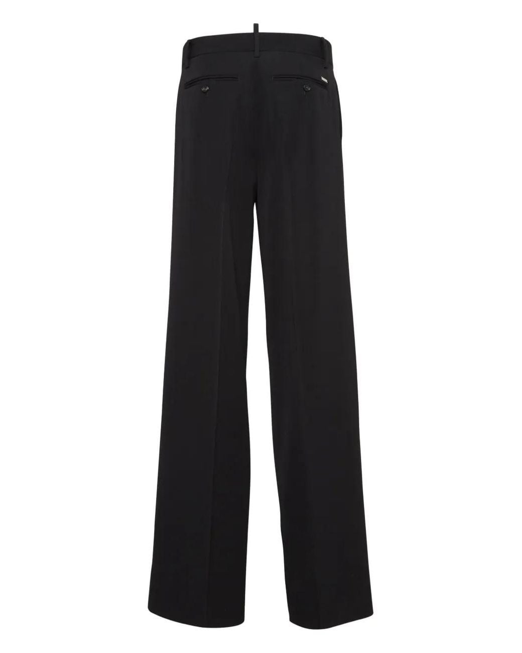 DSquared² Black Tailored Wool Trousers