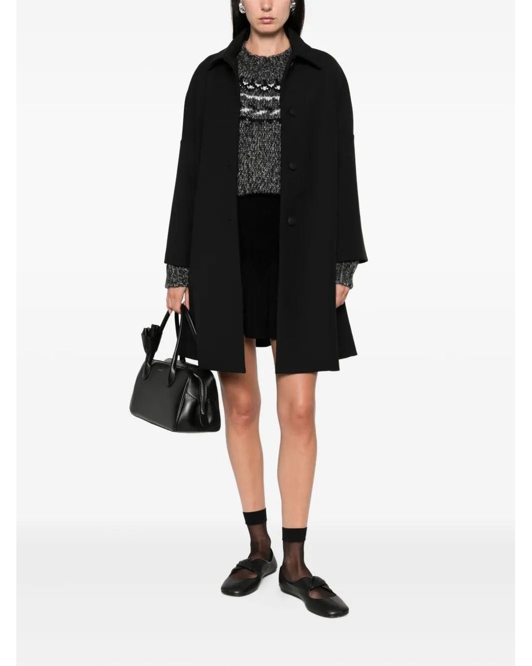 P.A.R.O.S.H. Black Button-Up Cape