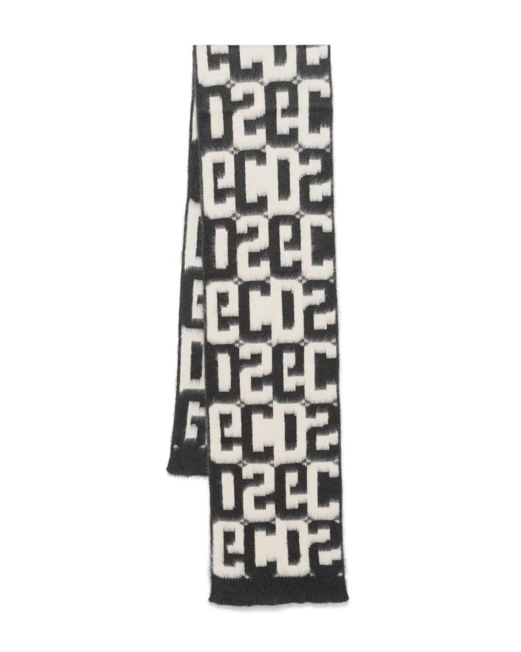 Gcds White Monogram Scarf